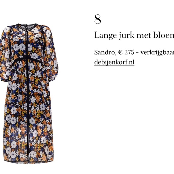 Sandro Renol  Floral Sheer Midi Dress - Picture 14 of 14